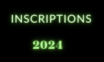 Inscription 2024